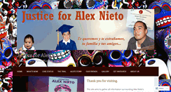 Desktop Screenshot of justice4alexnieto.org